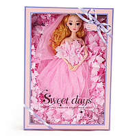 Кукла в свадебном платье 30см. Кукла шарнирная в розовом платье. Кукла принцесса SM_RES
