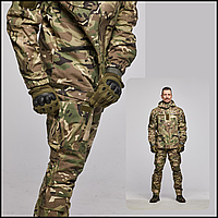 Качественные тактические брюки штурмовые из рипстоп ткани камуфляж мультикам