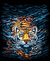 Картина по номерам. "Тигр" 40*40см KpNe-02-03