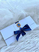 Подарочный конверт для денег Синий