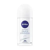 Шариковый дезодорант антиперспирант NIVEA Pure Invisible Невидимая защита, женский, 50 мл