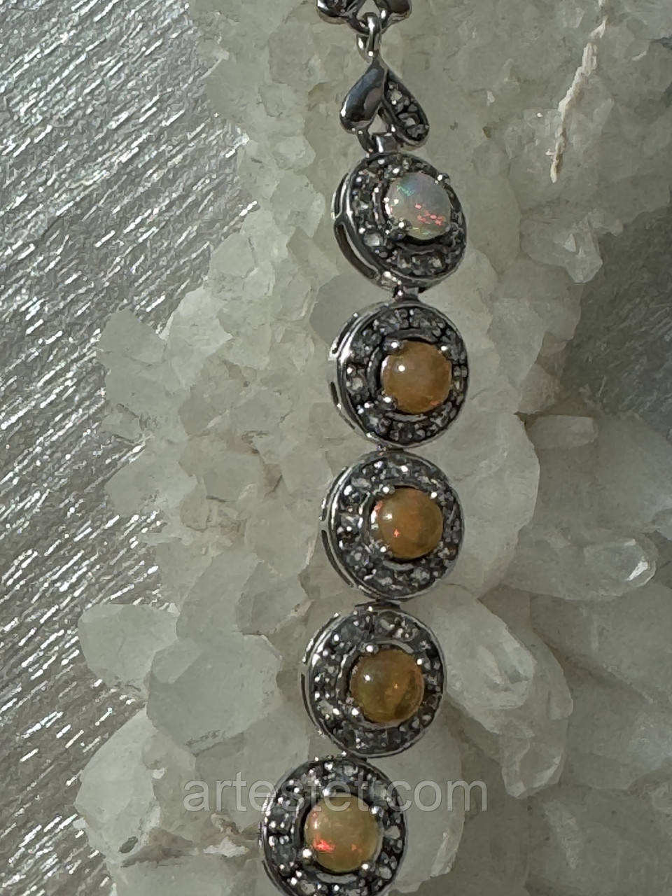 Браслет зі срібла та опалу Захоплення, фото 1
