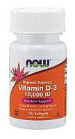 Витамин NOW D-3 Vitamin D-3 10000 IU 120 soft NB, код: 8065709