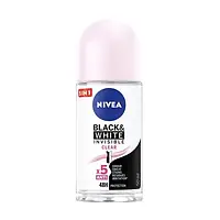 Шариковый дезодорант антиперспирант NIVEA Черное и белое, невидимый, женский,50 мл