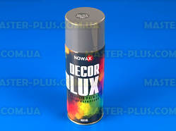 Грунт акриловий сірий NOWAX Decor Lux 450мл - атмосферостійкий спрей для фарбування