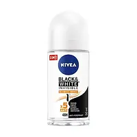 Шариковый дезодорант антиперспирант NIVEA Черное и белое Экстра, невидимый, женский,50 мл