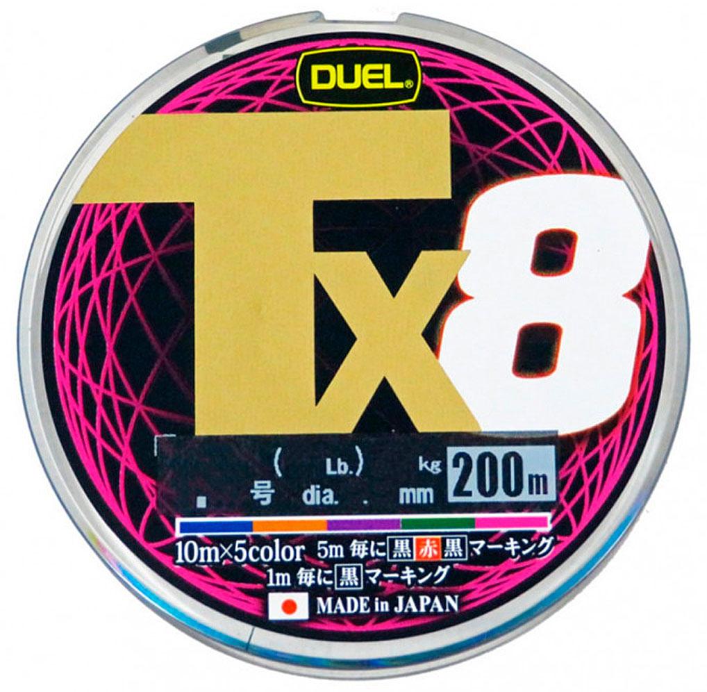 Шнур Duel Tx8 200m #0.8 Light Green 7.7kg 0.15mm