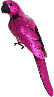 Муляж декоративный Попугай с пайетками 45см Crimson Bona DP118130 SX, код: 7523182