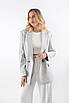 Піджак жіночий класичний прямий світло-сірий 240323 (2000000129600), фото 5