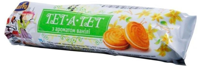 Печиво Тет-а-тет з ароматом ванілі 75 грамів