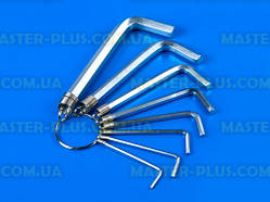 Набір шестигранних ключів 2-10 мм YATO YT-0503, 8 шт, хромо ванадієва сталь