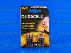 Батарейка Duracell AAA (LR03) MN2400 4шт (5000394052543 / 81545421), 16.322.0042
