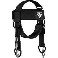 Тяга для шеи rdx h2 neck harness black plus