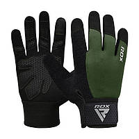 Перчатки для фитнеса rdx w1 full finger army green l