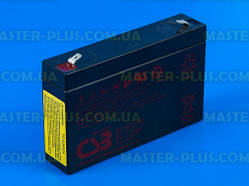 Акумуляторна батарея CSB GP672, 6V 7.2Ah AGM, універсальна, надійна, для електроінструментів