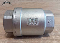 Клапан обратный из нержавеющей стали муфтовый 1/2` (Ду 15) AISI 304