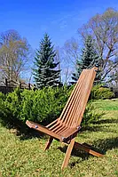 Кресло Шезлонг деревянное Кентукки (садовый шезлонг Цвет: Палисандр )