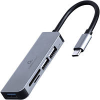 Концентратор Cablexpert USB-С to 1 х USB 3.1 Gen1 (5 Gbps), 2 х USB 2.0, CardReader (UHB-CM-CRU3P1U2P2-01) pl
