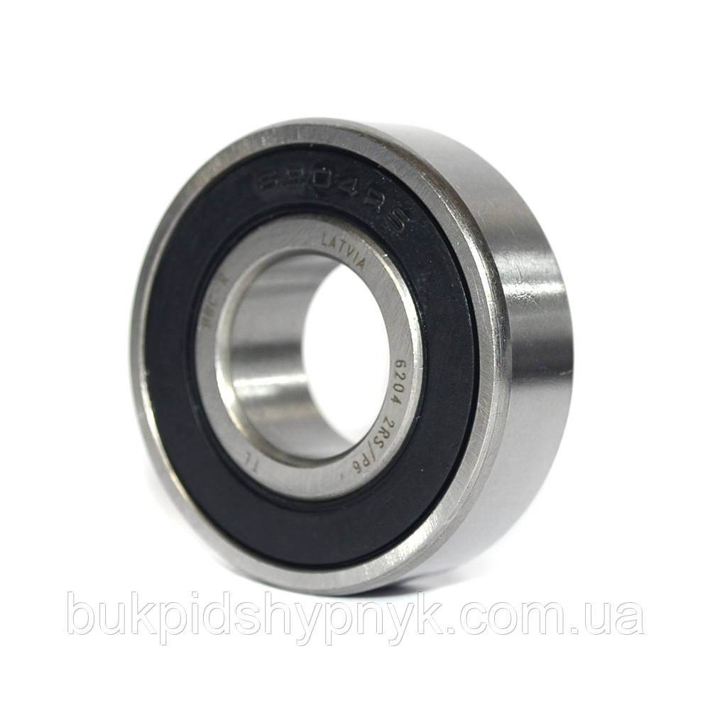 Підшипник BBC-R 6204 2RS/P6 (6204 2RS)(6204 RS)(180204)(0002358720)(0002155400)(0002367520), фото 1