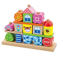 Развивающая игрушка Viga Toys Кубики Город (50043) pl