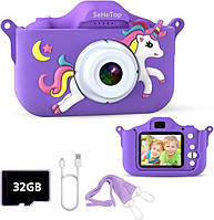 Витрина! Детская цифровая камера SeHeTop для детей, детская камера HD 1080P,