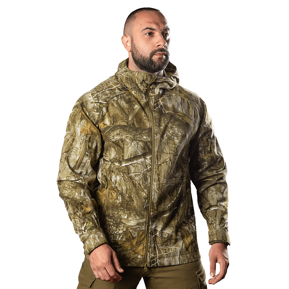 Курткак камуфляжна для полювання та риболовлі Instinct Twill Дотик Сонця