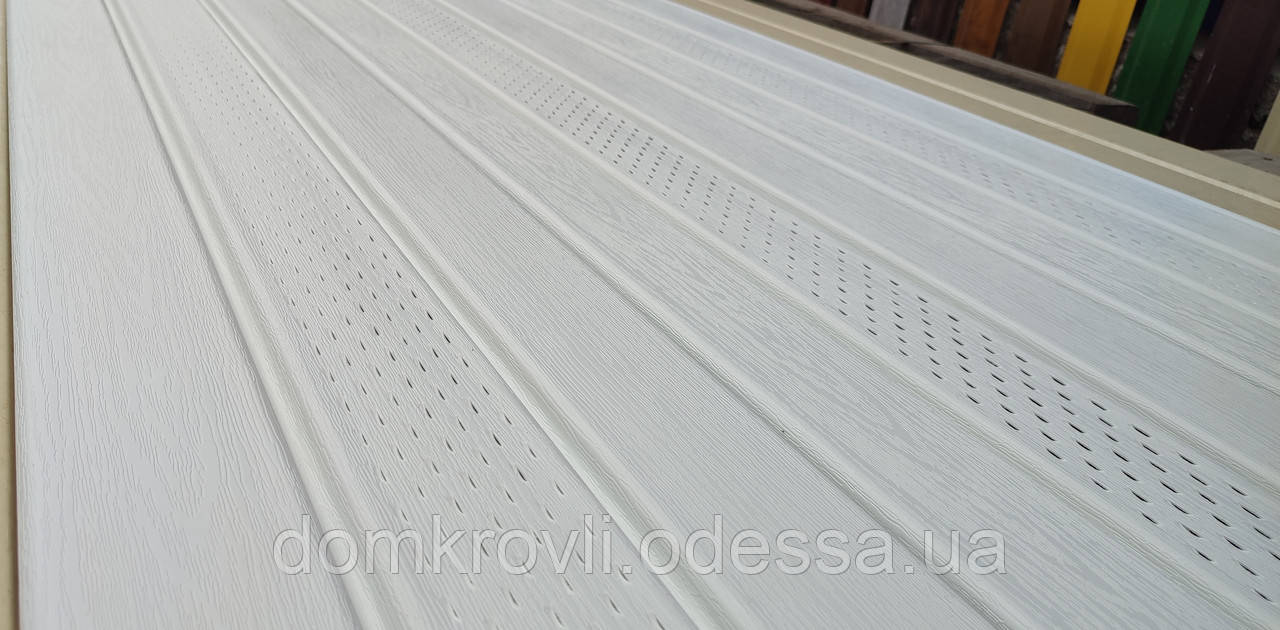 Софіт білий із перфорацією Rainway 0,9м² (3000*300мм)