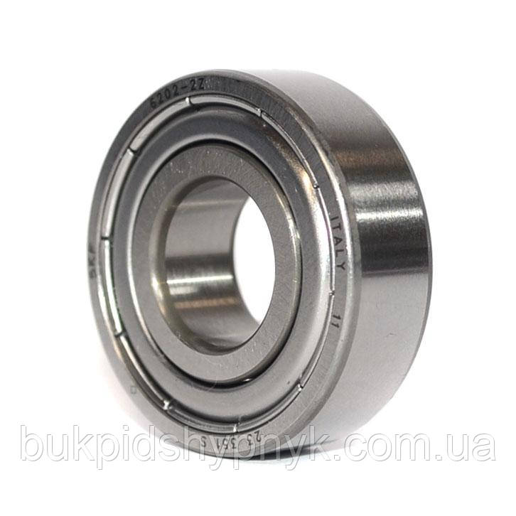 Підшипник SKF 6202 ZZ (6202 2Z)(6202 Z)(6202ZZ)(80202) Промислова упаковка (15x35x11), фото 1