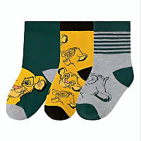Шкарпетки 3 пари для хлопчика Disney Король Лев 370240-1 23-26 Різнобарвний