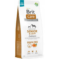 Сухой корм для собак Brit Care Dog Grain-free Senior & Light беззерновой с лососем 12 кг (8595602558926) pl