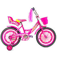 Дитячий велосипед Azimut Girls 20" рожевий