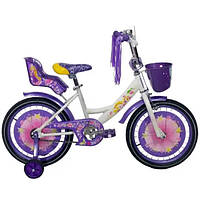 Детский велосипед Azimut Girls 18" фиолетовый