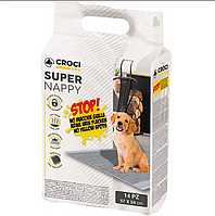 Пеленки для собак Croci Super Nappy с активированным углем 84 х 57 см 14 шт. 8023222171718