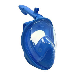 Маска для снорклінгу повнолицьова Easybreath Синя S/M