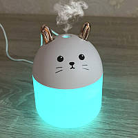 Зволожувач повітря дитячий Humidifier small Kitty з функцією нічника 250 мл Білий (R1700001)