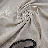 Льняна нефарбована тканина середньої щільності з металевою ниткою та віскозою