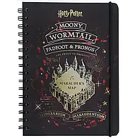 Блокнот на спіралі Harry Potter HP24-190, A5, 80 аркушів, клітинка