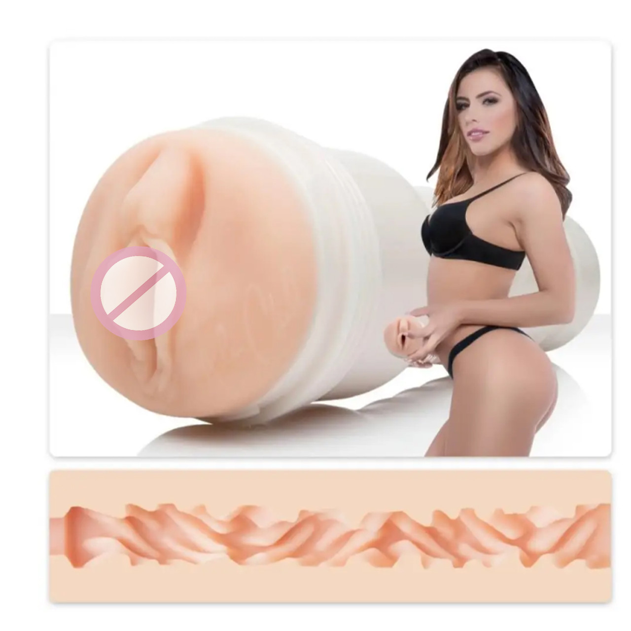 Мастурбатор вагіна в колбі, кібершкіра Fleshlight Girls Adriana Chechik, тілесний