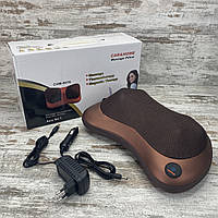 Масажер автомобільний для шиї Masse pillow Портативна електрична масажна подушка для ніг, шиї sp