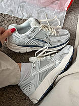 Жіночі кросівки Nike Zoom Vomero 5 Silver Взуття Найк Зум Вомеро 5 білі шкіра текстиль повсякденні демісезон, фото 4
