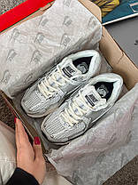 Жіночі кросівки Nike Zoom Vomero 5 Silver Взуття Найк Зум Вомеро 5 білі шкіра текстиль повсякденні демісезон, фото 3