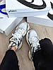 Жіночі кросівки Asics Gel 1130 White Silver Brown Взуття Асікс Гель 1130 білі кеди текстиль шкіра повсякденні демісезон, фото 10
