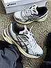 Жіночі кросівки Asics Gel 1130 White Silver Brown Взуття Асікс Гель 1130 білі кеди текстиль шкіра повсякденні демісезон, фото 8