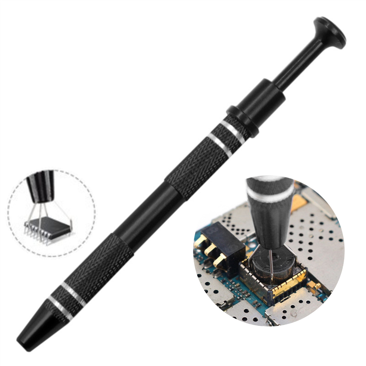 Механічне захоплення мікросхем, чіпів і дрібних деталей - Екстрактор-ручка - black, фото 1