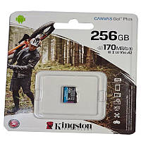 Карта памяти micro-SDXC 256Gb Kingston Class10 U3 V30 R170/W70 no box