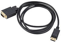 Кабель для передачи видеосигнала DisplayPort M-VGA M S0199 1.8м Black
