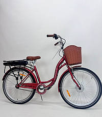 Електровелосипед Dorozhnik Akvamarin 2 (26" 36 V 500 W, 16000 Ah) ПЛАСТИКОВИЙ БОКС 2024р, фото 6