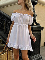 Жіноча сукня міні з коротким рукавом арт. 208