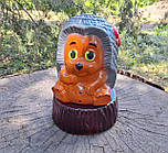 Їжак в капелюшку 33 см - садовий декор, кераміка