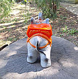 Садова фігура "Слон з підставкой" 52х35х21 см - кераміка, фото 6